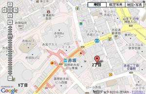 赤坂フローラビル　地図