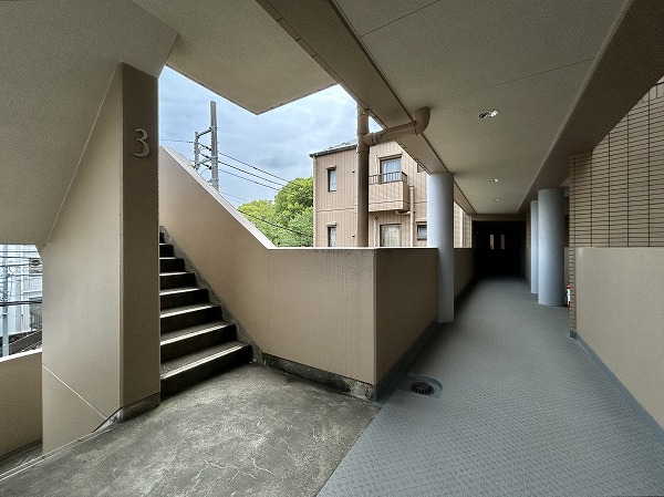 旗の台フラット 共用廊下