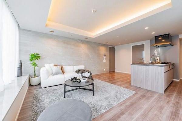 ライオンズ四谷タワーゲート_お洒落なリビングダイニングキッチンの写真