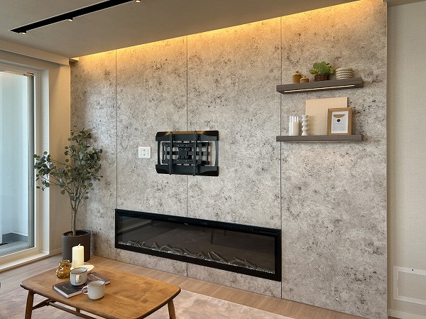 東京シーサウスブランファーレ_リビング壁面の写真