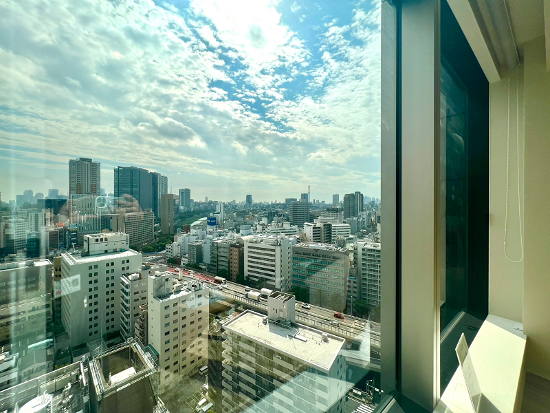 ラ・トゥール飯田橋　リビングダイニング　眺望　窓
