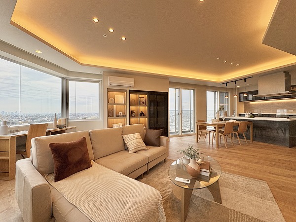 プリズムタワー_リビングダイニングキッチンの写真