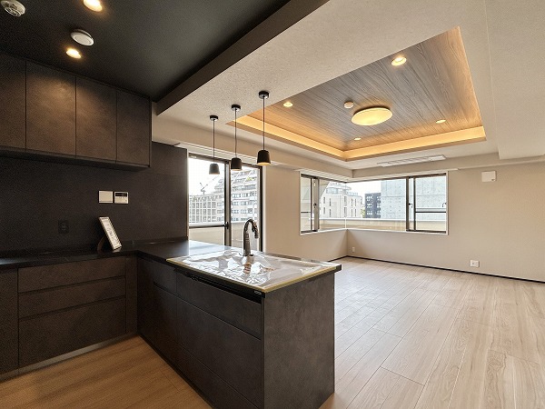 パロス白金_リビングダイニングとキッチンの写真