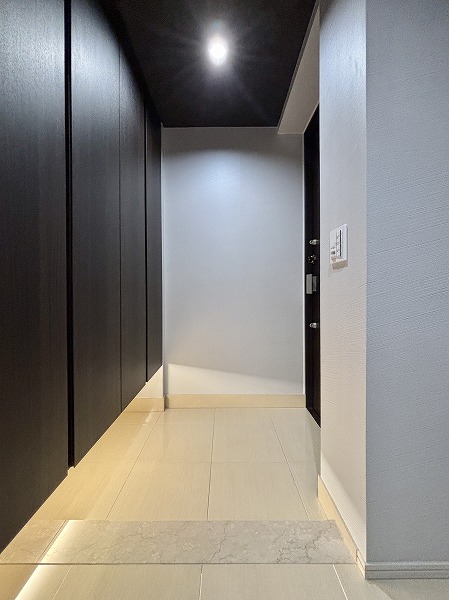 ウェリス六本木_大理石調の玄関の写真2