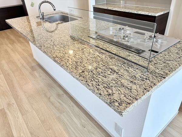 ウェリス六本木_キッチン前面カウンターの写真