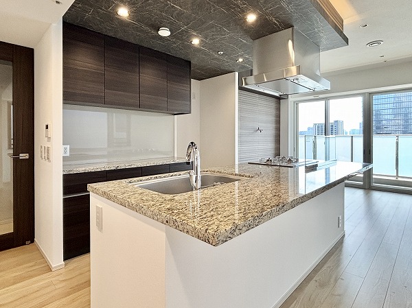 ウェリス六本木_収納豊富なキッチンの写真