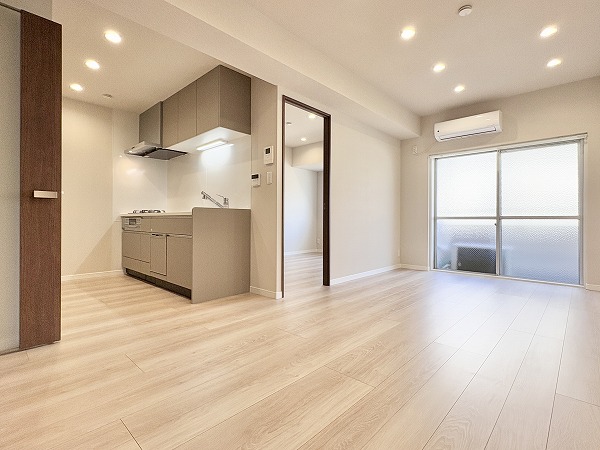 四谷軒第一経堂シティコーポ_広々としたリビングダイニングキッチンの写真