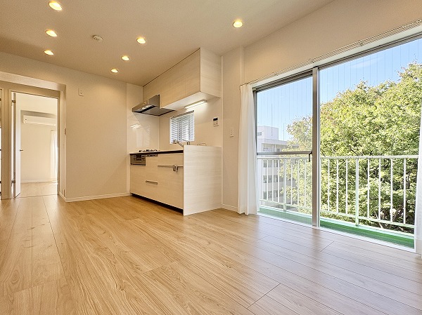 ドミール烏山_風通し良好なLDKの写真