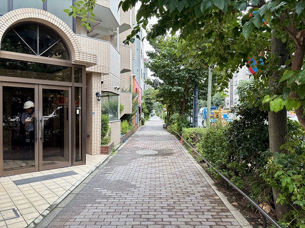 朝日プラザ旗の台周辺（環七通り沿い）