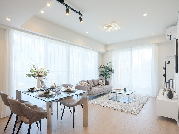 パークタワー品川ベイワード_明るいLDKの写真