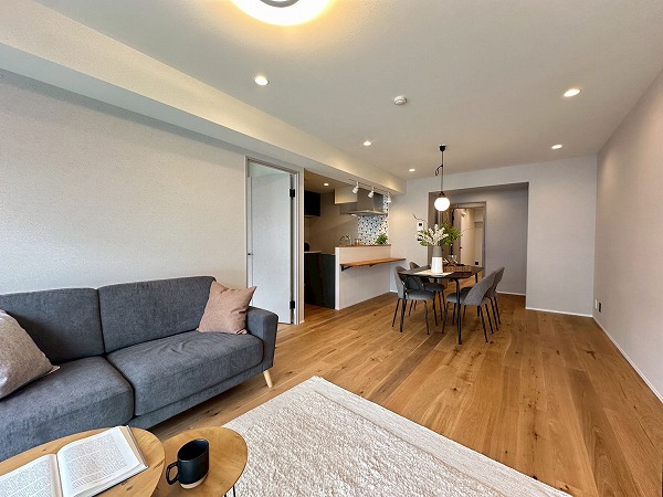 碑文谷マンション_リビングの写真