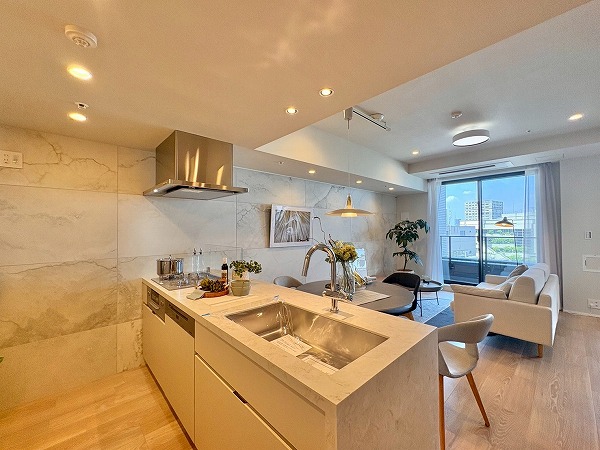 テラス渋谷美竹_ゆとりあるリビングダイニングキッチンの写真2