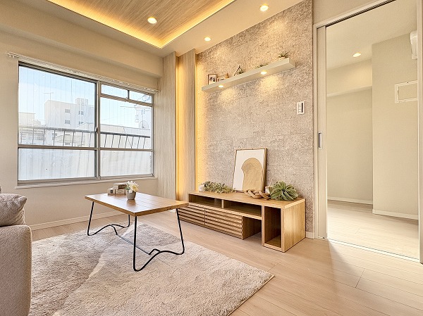 第15宮庭マンション_インテリア性の高いリビングダイニングの写真 