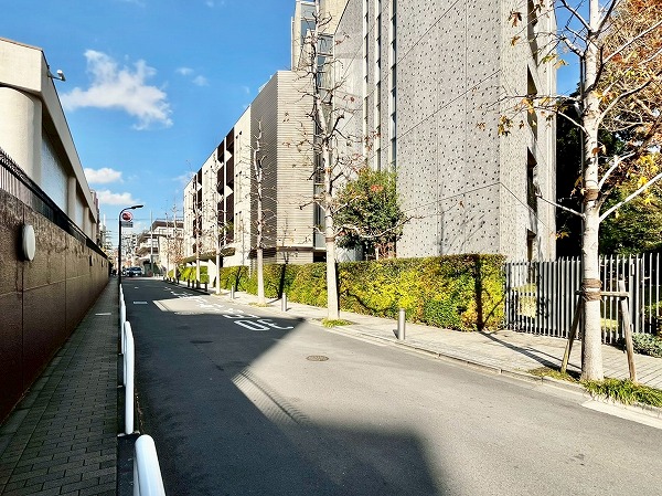 マンション周辺の道路