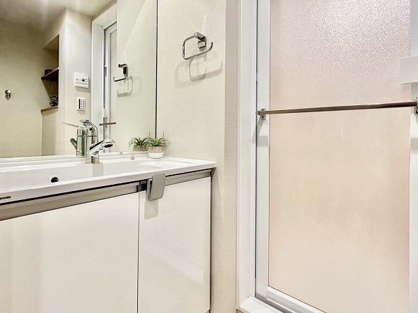 秀和第2三田綱町レジデンス_清潔感のあるパウダールームの写真