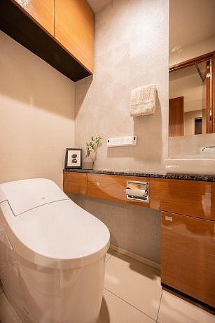 ブランズ明石町_手摺が設置されているトイレの写真