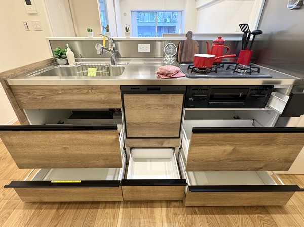 西蒲田スカイハイツ_キッチン収納の写真 