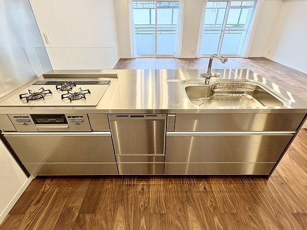 マンション第二恵比須苑_リノベーション済みのキッチンの写真