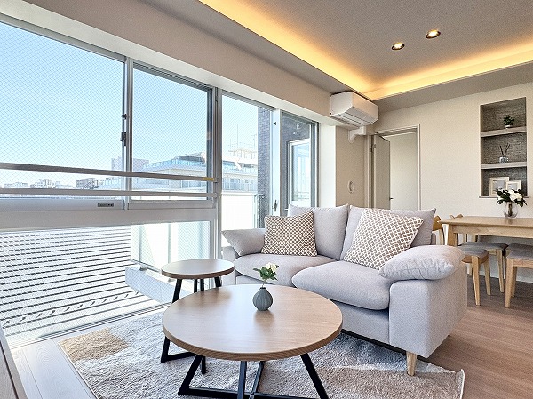 レ・ジェイド上北沢_広々としたリビングダイニングキッチンの写真