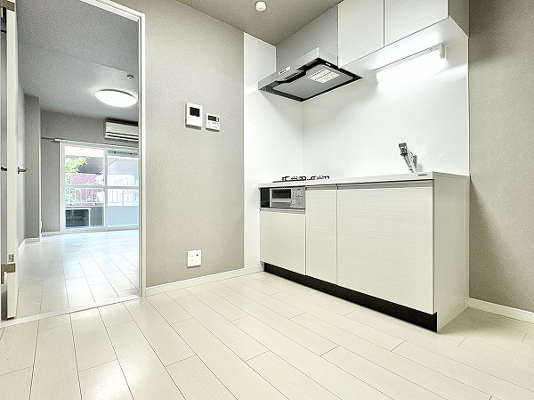 アルム幡ヶ谷_壁付け型キッチンの写真 