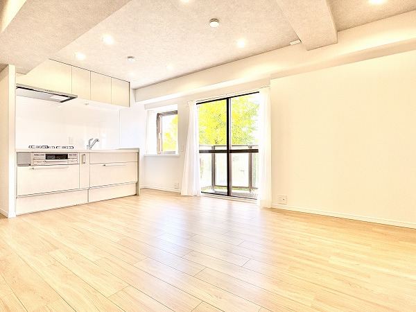 シャーレー原宿_広々としたリビングダイニングキッチンの写真