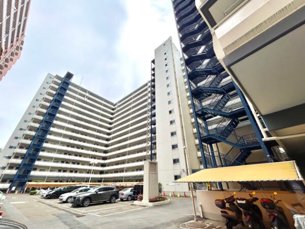 大森ハイツ(大田区) 外観 中庭から