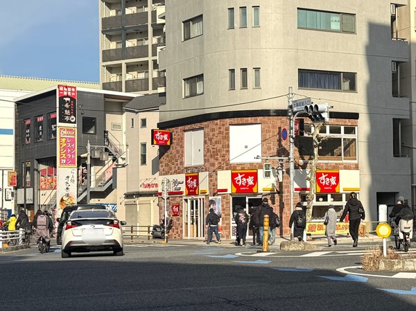 大森町駅前の飲食店