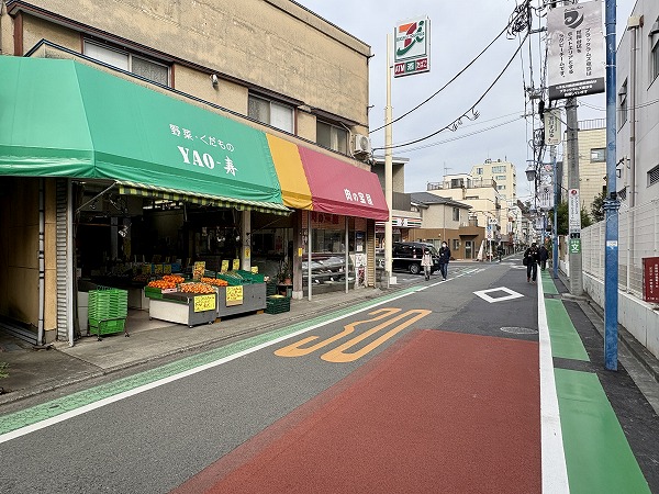シャンボール瀬田へ向かう道