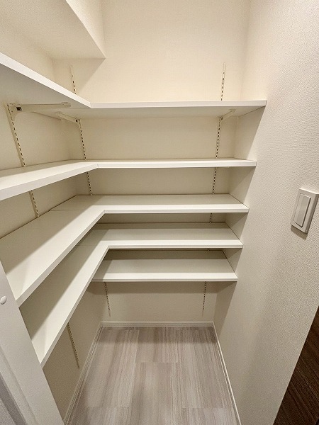 インペリアル広尾_可動棚のシューズインクローゼットの写真
