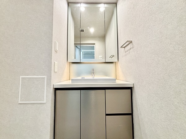 パークコート神宮前_使い勝手の良い洗面化粧台の写真